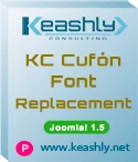 Joomla! KC Cufón Font Replacement plugin KC Cufón Font Replacement plugin Joomla! 1.5
