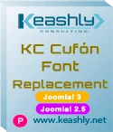 Joomla! KC Cufón Font Replacement plugin KC Cufón Font Replacement plugin Joomla! 3-2.5
